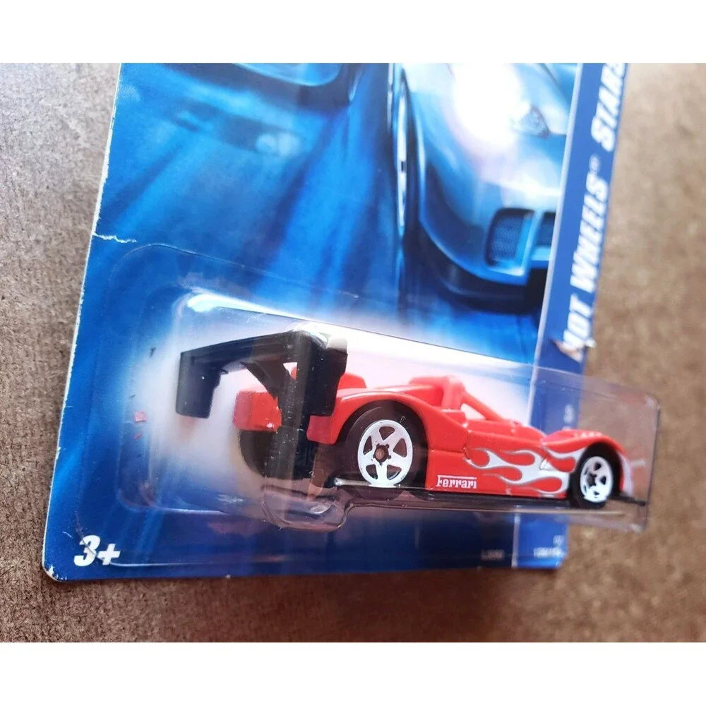 2007 Hot Wheels ALL STARS FERRARI 333 SP #139/156 RED 1:64 WHITE RIM 5 SP #L3092